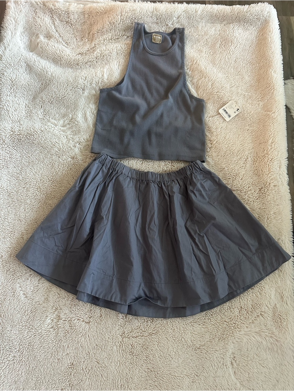 NWT Free people tank and skirt set, size XS